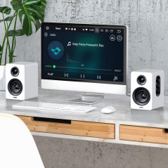 Sanyun SW208 Enceintes Bluetooth Actives 3 60W Blanc