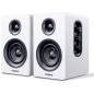 Sanyun SW208 3 Active Bluetooth 5.0 Bookshelf Speakers 60W Carbon Fiber with 24bit DAC 3D Surround Sound (White) Sanyun SW208 3 Active Bluetooth 5.0 Bookshelf Speakers 60W Carbon Fiber with 24bit DAC 3D Surround Sound (White)