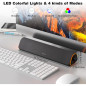 SOULION R50 Bluetooth Computer Soundbar with LED Lights, USB Powered, 3.5mm Wired PC Speakers for Desktop SOULION R50 Bluetooth Computer Soundbar with LED Lights, USB Powered, 3.5mm Wired PC Speakers for Desktop