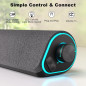 SOULION R50 Enceintes Bluetooth PC, Barre Son 3.5mm, USB Alimenté, LED Couleur, Son Surround SOULION R50 Enceintes Bluetooth PC, Barre Son 3.5mm, USB Alimenté, LED Couleur, Son Surround
