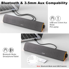 Enceintes Bluetooth SOULION R50 PC, LED & Son Surround