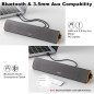SOULION R50 Bluetooth Computer Soundbar with LED Lights, USB Powered, 3.5mm Wired PC Speakers for Desktop SOULION R50 Bluetooth Computer Soundbar with LED Lights, USB Powered, 3.5mm Wired PC Speakers for Desktop