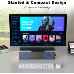 Enceintes Bluetooth SOULION R50 PC, LED & Son Surround