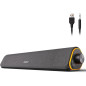 SOULION R50 Bluetooth Computer Soundbar with LED Lights, USB Powered, 3.5mm Wired PC Speakers for Desktop SOULION R50 Bluetooth Computer Soundbar with LED Lights, USB Powered, 3.5mm Wired PC Speakers for Desktop