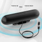Compact Black Desktop Computer Speaker with Volume Control, Clamp Mount & USB-C to USB Adapter Included Compact Black Desktop Computer Speaker with Volume Control, Clamp Mount & USB-C to USB Adapter Included