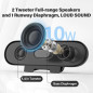 Compact Black Desktop Computer Speaker with Volume Control, Clamp Mount & USB-C to USB Adapter Included Compact Black Desktop Computer Speaker with Volume Control, Clamp Mount & USB-C to USB Adapter Included