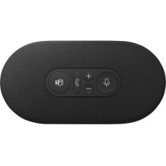 Haut-parleur Microsoft Modern USB-C certifié Teams, stéréo compact, micro anti-bruit, commandes d'appel, noir