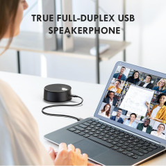 Haut-parleurs USB PC avec Microphone, Zoom Compatible, 2 Modes Sonore