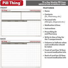Organiseur Pilulier 7 Fois/Jour avec Appli Medisafe Premium