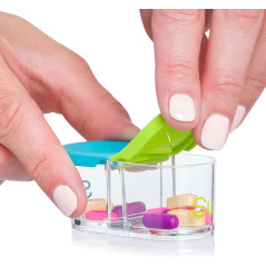 Sagely Smart XL Weekly Pill Organizer with App & 7 Day Travel Boxes