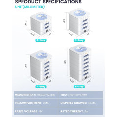 Distributeur de Pilules Automatique 42 Jours - Sécurisé & Connecté
