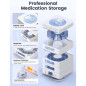 42-Day Automatic Pill Dispenser with App & LCD, Digital Lock, Alerts – Safe Organizer for Seniors (3-Tray, White) 42-Day Automatic Pill Dispenser with App & LCD, Digital Lock, Alerts – Safe Organizer for Seniors (3-Tray, White)