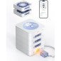 Distributeur Automatique de Pilules 42 Jours – Écran LCD, Alarme Sonore & Lumineuse, Verrou Digital, 3 Plateaux Blanc
