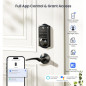 Veise VE017 Serrure Intelligente Empreinte Digitale, Contrôle Appli, Accès Sans Clé 7-en-1, Verrou Auto, Écran Tactile, Noir Mat Veise VE017 Serrure Intelligente Empreinte Digitale, Contrôle Appli, Accès Sans Clé 7-en-1, Verrou Auto, Écran Tactile, Noir Mat