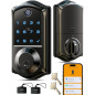 Veise VE017 Fingerprint Smart Door Lock, 7-in-1 Keyless Entry, App Control, Auto Lock, Matte Black Veise VE017 Fingerprint Smart Door Lock, 7-in-1 Keyless Entry, App Control, Auto Lock, Matte Black