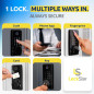 LOCKSTAR® Serrure Intelligente sans Clé • App, Empreinte, Code, Carte, Clé, Compatible Maison Connectée LOCKSTAR® Serrure Intelligente sans Clé • App, Empreinte, Code, Carte, Clé, Compatible Maison Connectée