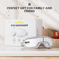 Appareil de Massage des Yeux avec Chaleur, Musique, Compression - Soulagement Migraine et Fatigue Oculaire