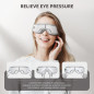 Appareil de Massage des Yeux avec Chaleur, Musique, Compression - Soulagement Migraine et Fatigue Oculaire