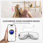 Appareil de Massage des Yeux avec Chaleur, Musique, Compression - Soulagement Migraine et Fatigue Oculaire