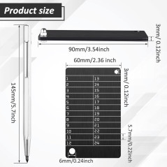 Hotop Portefeuilles Crypto & Stylo Marquage Métal Bip39 Noir