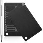 Hotop 2 Portefeuilles Crypto + 1 Stylo Marqueur Métal, Stockage Froid Compatible Bip39 (Noir)