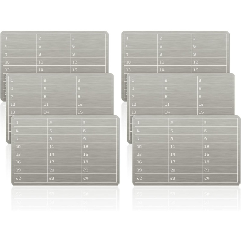 6-Plate Steel Crypto Wallet for Bitcoin Seed Storage & Cold Backup