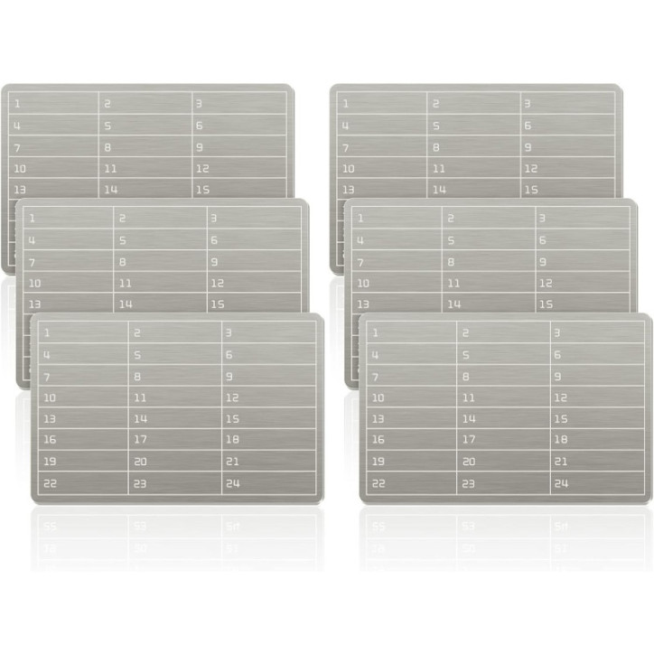 6-Plate Steel Crypto Wallet - Durable Bitcoin & Cryptocurrency Seed Storage Cold Backup Tool 6-Plate Steel Crypto Wallet - Durable Bitcoin & Cryptocurrency Seed Storage Cold Backup Tool