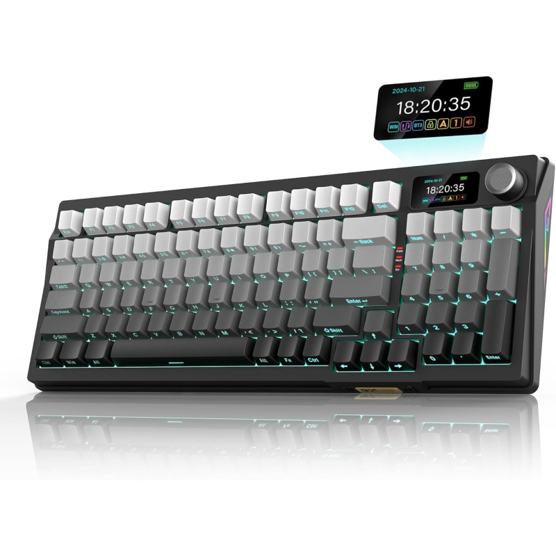 Clavier Mécanique Sans Fil RedThunder K95 RGB & Écran TFT