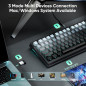 Clavier mécanique sans fil RedThunder K95, écran TFT, connexion triple mode, touches PBT, RGB, switches linéaires pré-lubrifiés Clavier mécanique sans fil RedThunder K95, écran TFT, connexion triple mode, touches PBT, RGB, switches linéaires pré-lubrifiés