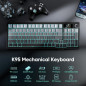 Clavier mécanique sans fil RedThunder K95, écran TFT, connexion triple mode, touches PBT, RGB, switches linéaires pré-lubrifiés Clavier mécanique sans fil RedThunder K95, écran TFT, connexion triple mode, touches PBT, RGB, switches linéaires pré-lubrifiés