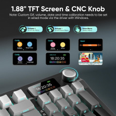 Clavier Mécanique Sans Fil RedThunder K95 RGB & Écran TFT