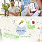 ANNNWZZD Pack de 4 AirTags Ultra Légers, Compatibles Apple Find My, Localisateur Clés, Portefeuille, Bagages