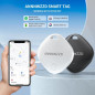 ANNNWZZD Pack de 4 AirTags Ultra Légers, Compatibles Apple Find My, Localisateur Clés, Portefeuille, Bagages