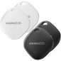 ANNNWZZD Pack de 4 AirTags Ultra Légers, Compatibles Apple Find My, Localisateur Clés, Portefeuille, Bagages
