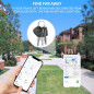 ANNNWZZD Pack de 4 AirTags Ultra Légers, Compatibles Apple Find My, Localisateur Clés, Portefeuille, Bagages