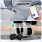 ANNNWZZD Pack de 4 AirTags Ultra Légers, Compatibles Apple Find My, Localisateur Clés, Portefeuille, Bagages