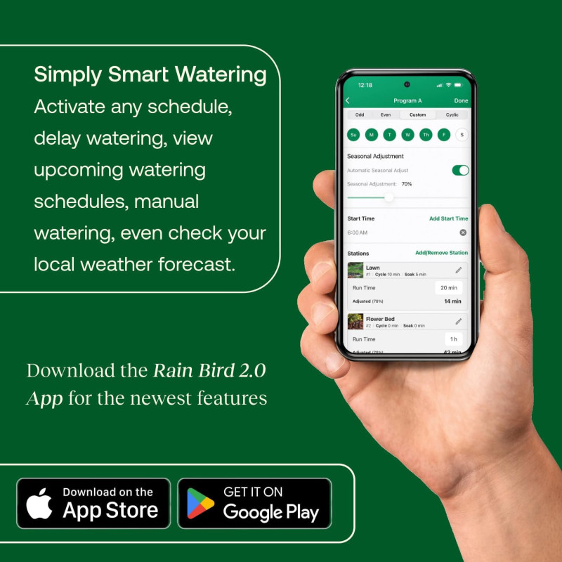 Rain Bird ARC8 : Programmateur Arrosage WiFi 8 Zones Alexa