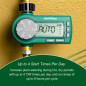 Rain Bird 1ZEHTMRP Minuteur électronique premium pour arrosage, 1 zone, batterie, entrée/sortie en laiton Rain Bird 1ZEHTMRP Minuteur électronique premium pour arrosage, 1 zone, batterie, entrée/sortie en laiton