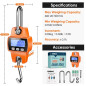 RoMech 660lb Digital Hanging Scale - Handheld Mini Crane Scale with Hooks, Cast Aluminum Case (Orange) RoMech 660lb Digital Hanging Scale - Handheld Mini Crane Scale with Hooks, Cast Aluminum Case (Orange)