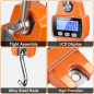 RoMech 660lb Digital Hanging Scale - Handheld Mini Crane Scale with Hooks, Cast Aluminum Case (Orange) RoMech 660lb Digital Hanging Scale - Handheld Mini Crane Scale with Hooks, Cast Aluminum Case (Orange)