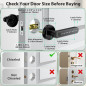 Fingerprint Door Lock Biometric Keypad Keyless Entry Door Knob for Bedrooms, Home, Office, Hotel, Apartment