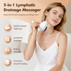 Smart Lymphatic & Cupping Massager with Heat & Vibration for Cellulite