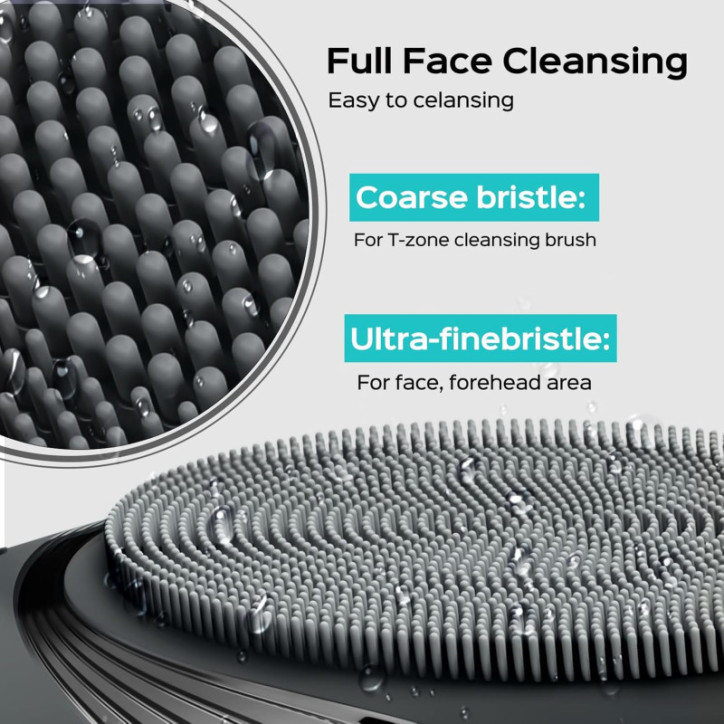 Brosse Nettoyante Visage COSLUS Silicone Étanche Rechargeable, 5 Modes, Nettoyage Profond Anti-Points Noirs