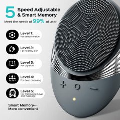 Brosse Nettoyante Visage COSLUS Silicone Étanche Rechargeable