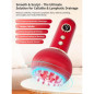 Lymphatic Drainage Massager & Anti-Cellulite Body Sculpting Tool with Microcurrent, Light, Heat & Vibration