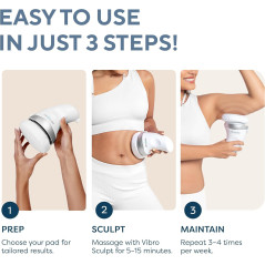 Vibro Sculpt 1.0 | Electric Body Toning & Cellulite Massager with Pads