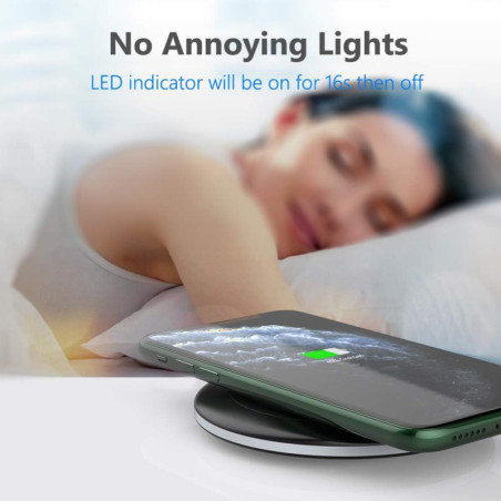 Yootech 10W Wireless Charger Pad for iPhone 17/16/15/14/13/SE, Samsung Galaxy S25/S24/S23, AirPods Pro 3
