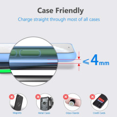 Chargeur Sans Fil Yootech 10W Compatible iPhone et Samsung