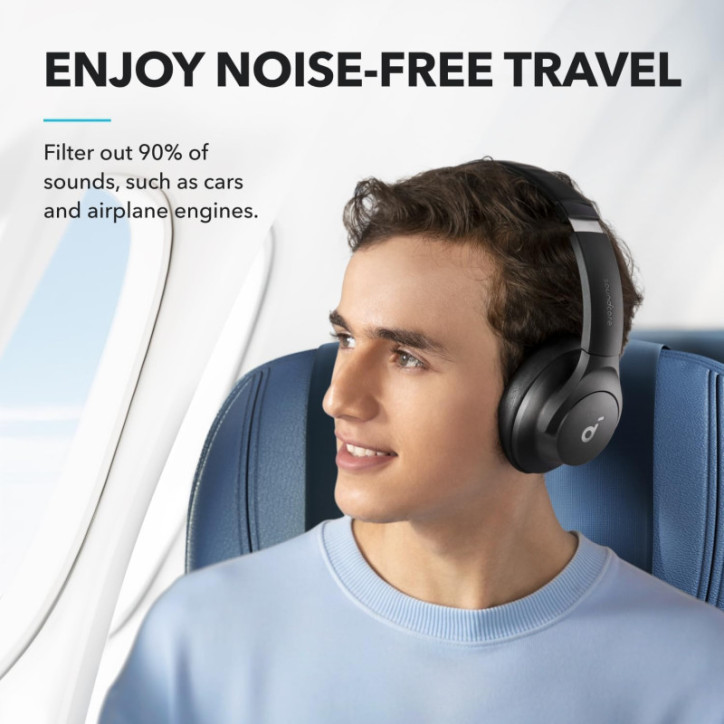Soundcore Q20i Wireless Over-Ear Headphones by Anker - Hybrid ANC, 40H Playtime, Hi-Res Audio, App Control Soundcore Q20i Wireless Over-Ear Headphones by Anker - Hybrid ANC, 40H Playtime, Hi-Res Audio, App Control