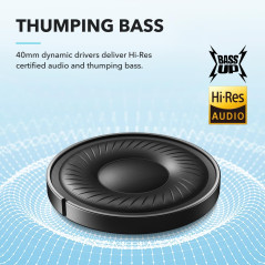 Casque Bluetooth Soundcore Q20i ANC, 40H, Hi-Res Audio